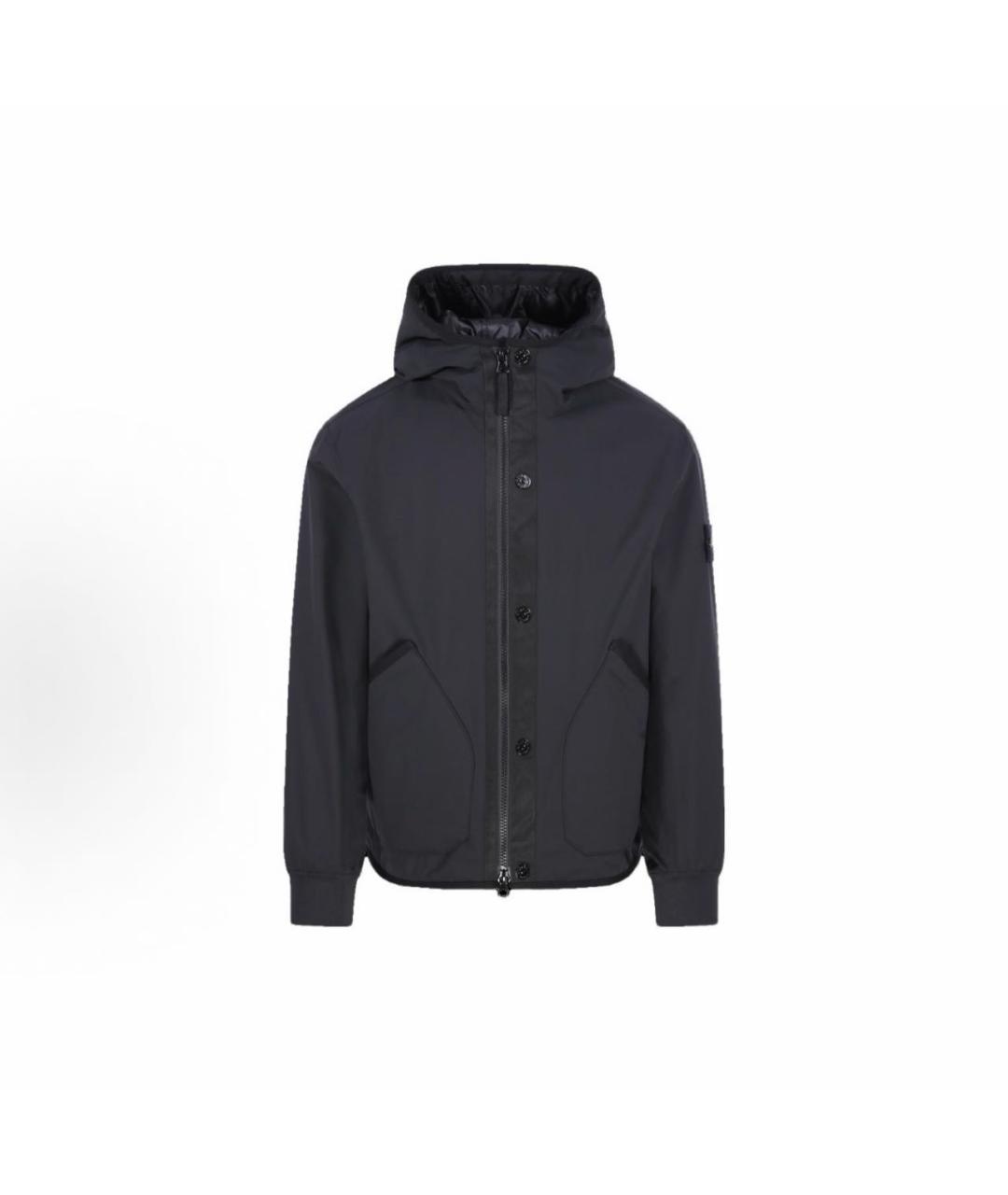 STONE ISLAND Черная полиэстеровая куртка, фото 8