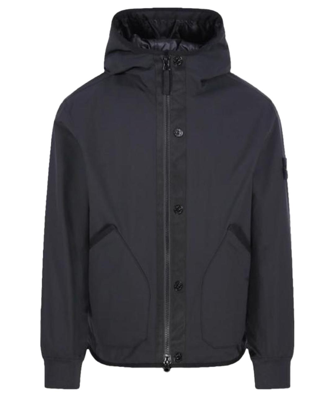 STONE ISLAND Черная полиэстеровая куртка, фото 1