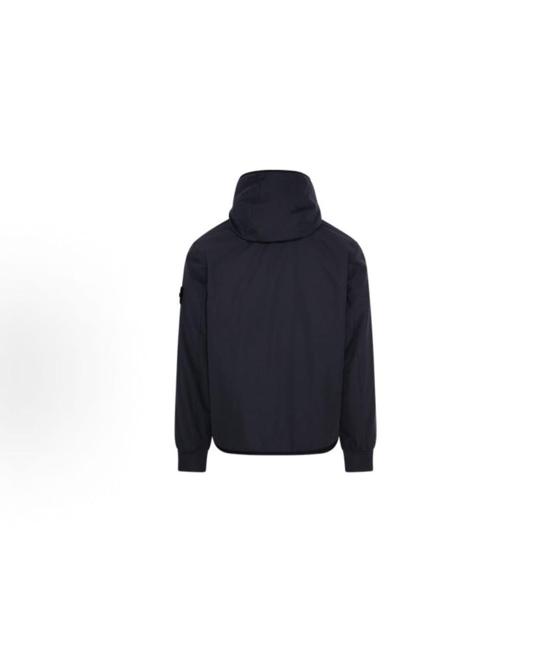 STONE ISLAND Черная полиэстеровая куртка, фото 2