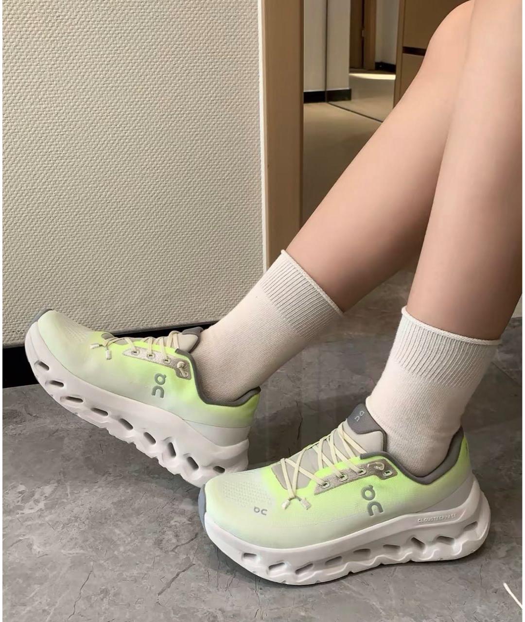 ON Салатовые высокие кроссовки / кеды, фото 6