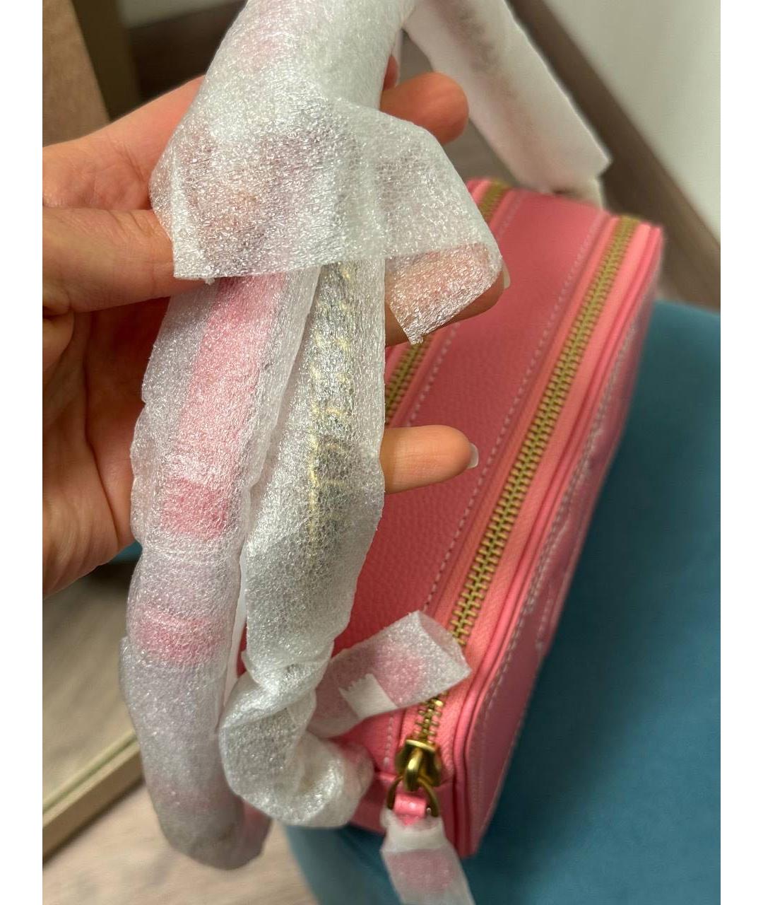 PINKO Розовая кожаная сумка через плечо, фото 4