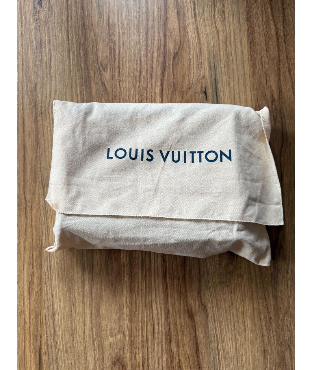 LOUIS VUITTON Черная кожаная папка для документов, фото 2
