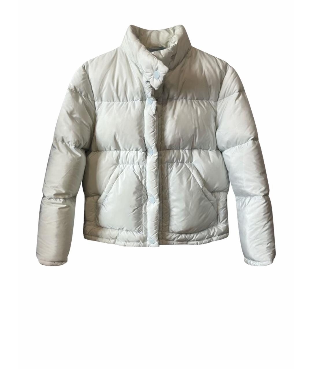 PRADA Голубой полиэстеровый пуховик, фото 1