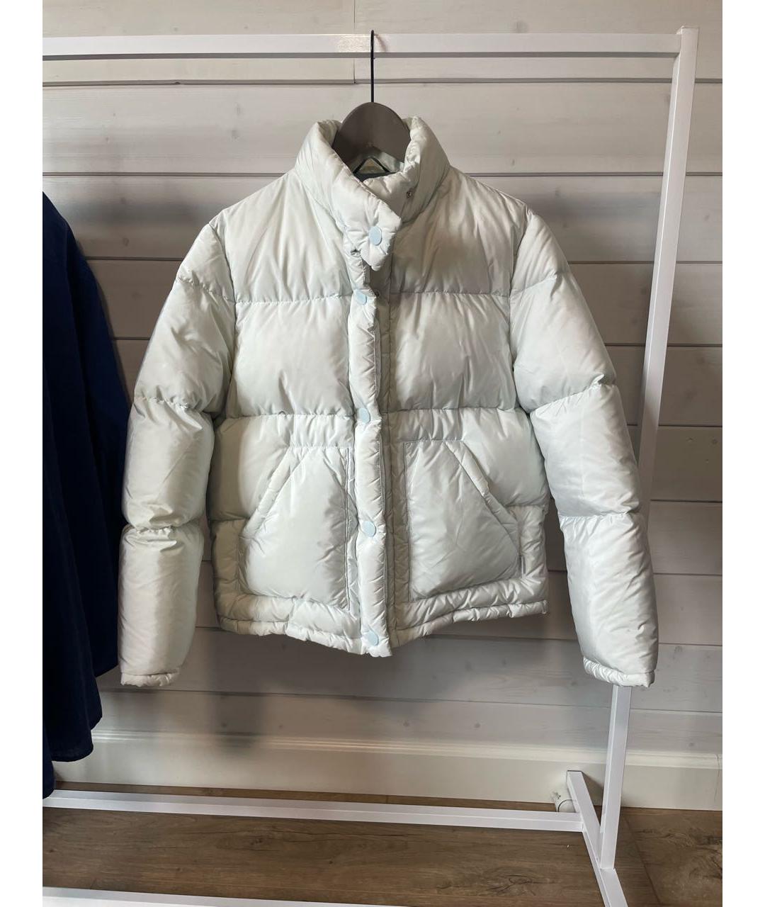PRADA Голубой полиэстеровый пуховик, фото 2