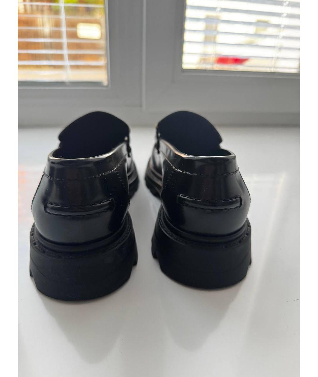 CHRISTIAN DIOR Черные кожаные лоферы, фото 7