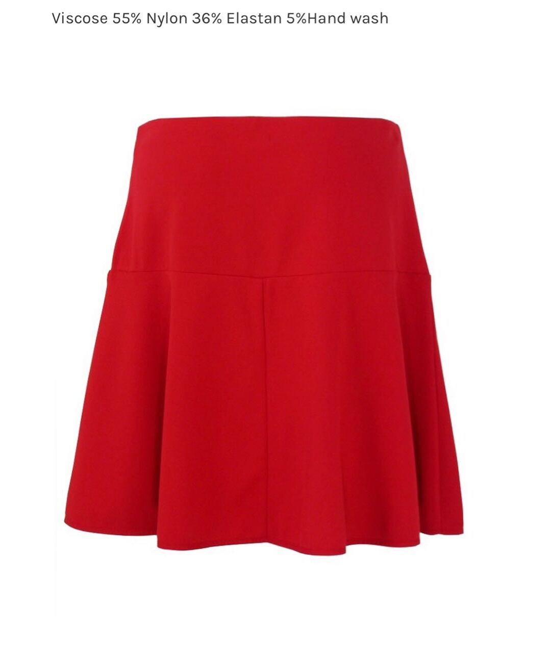 WEEKEND MAX MARA Красная вискозная юбка мини, фото 2