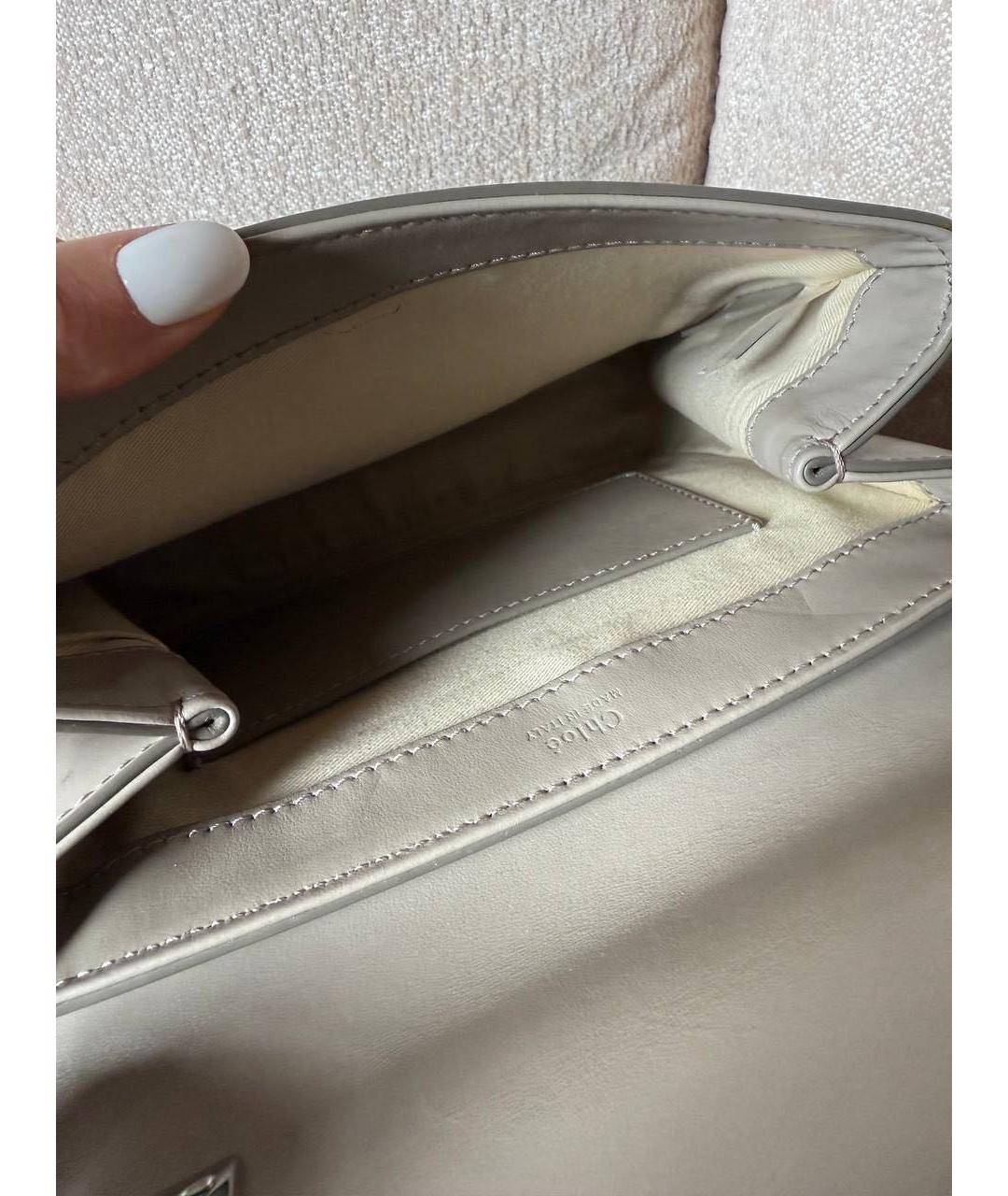 CHLOE Серая сумка через плечо, фото 4