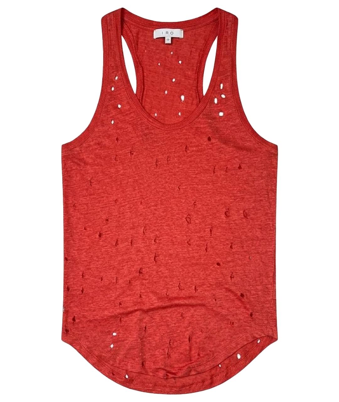 IRO Розовая льняная майка, фото 1