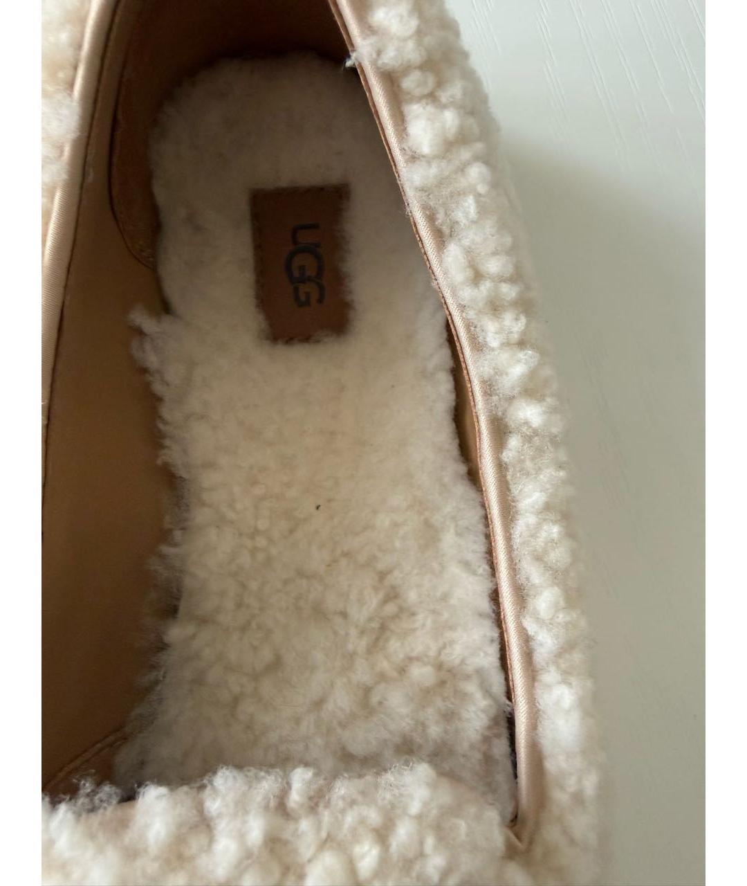 UGG AUSTRALIA Бежевые мокасины, фото 5