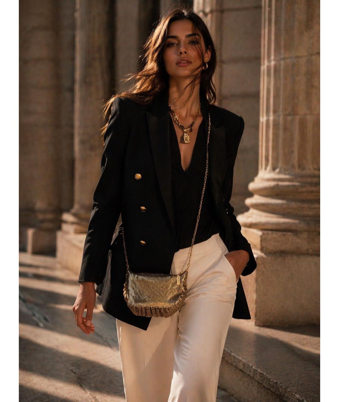 BALMAIN Золотая сумка через плечо, фото 6