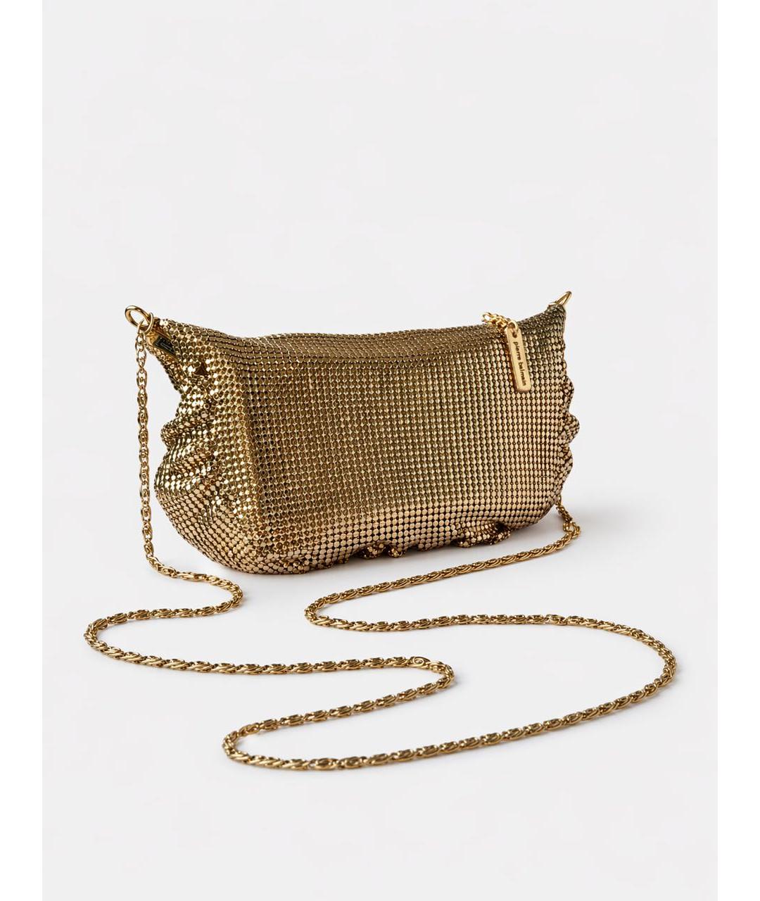 BALMAIN Золотая сумка через плечо, фото 4