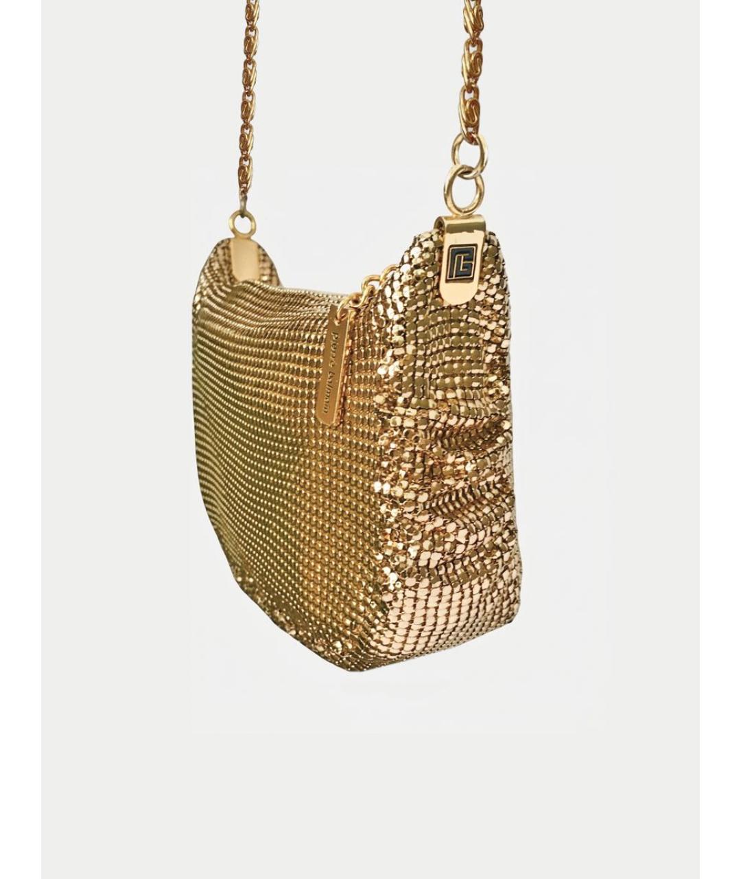 BALMAIN Золотая сумка через плечо, фото 3