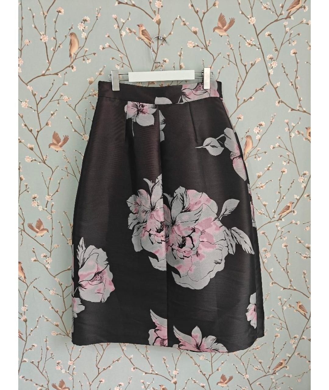 MAX&CO Черная полиэстеровая юбка миди, фото 2