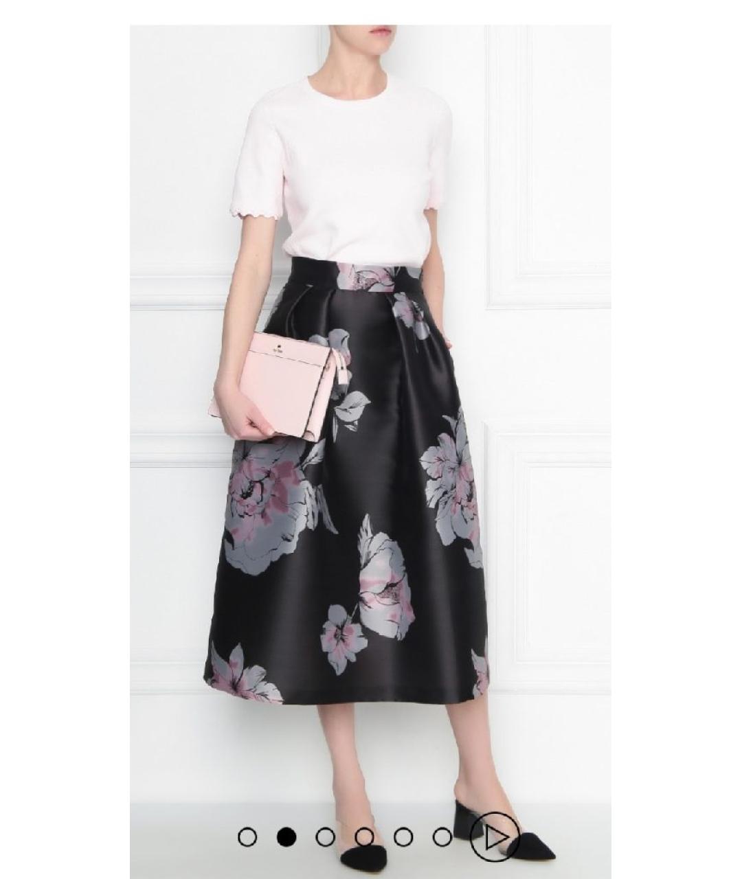 MAX&CO Черная полиэстеровая юбка миди, фото 8