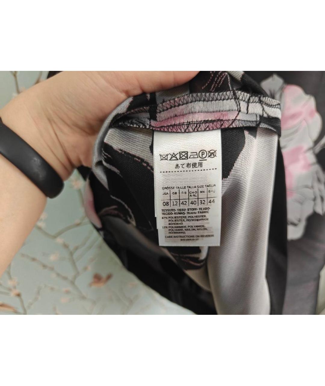 MAX&CO Черная полиэстеровая юбка миди, фото 5