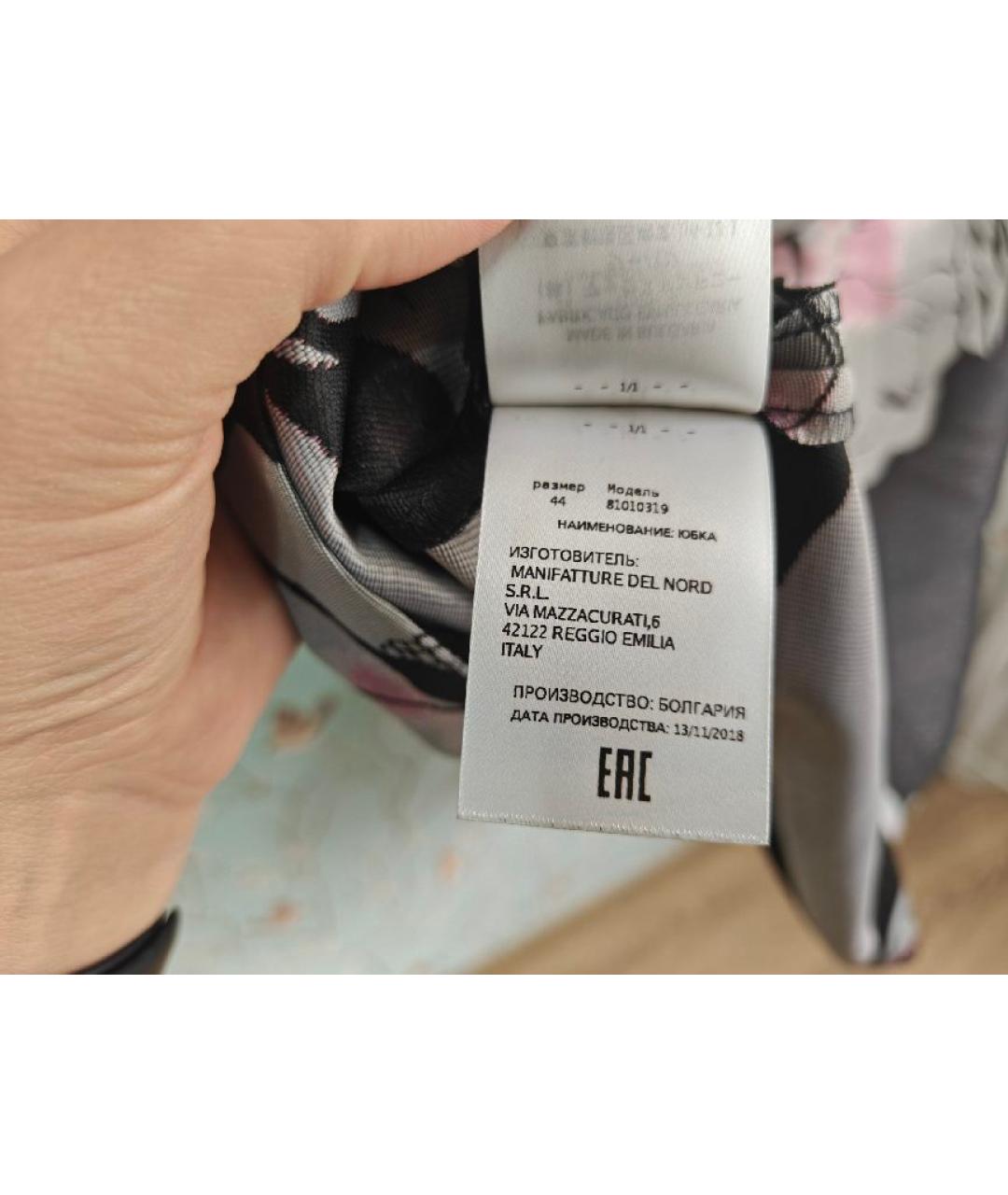 MAX&CO Черная полиэстеровая юбка миди, фото 6