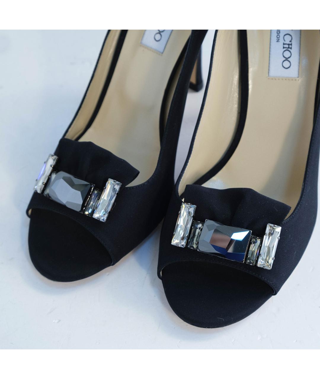 JIMMY CHOO Черные кожаные туфли, фото 3