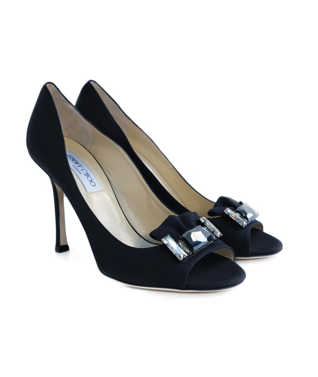 JIMMY CHOO Черные кожаные туфли, фото 2