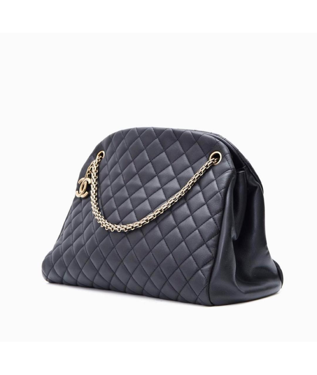 CHANEL Черная кожаная сумка через плечо, фото 6