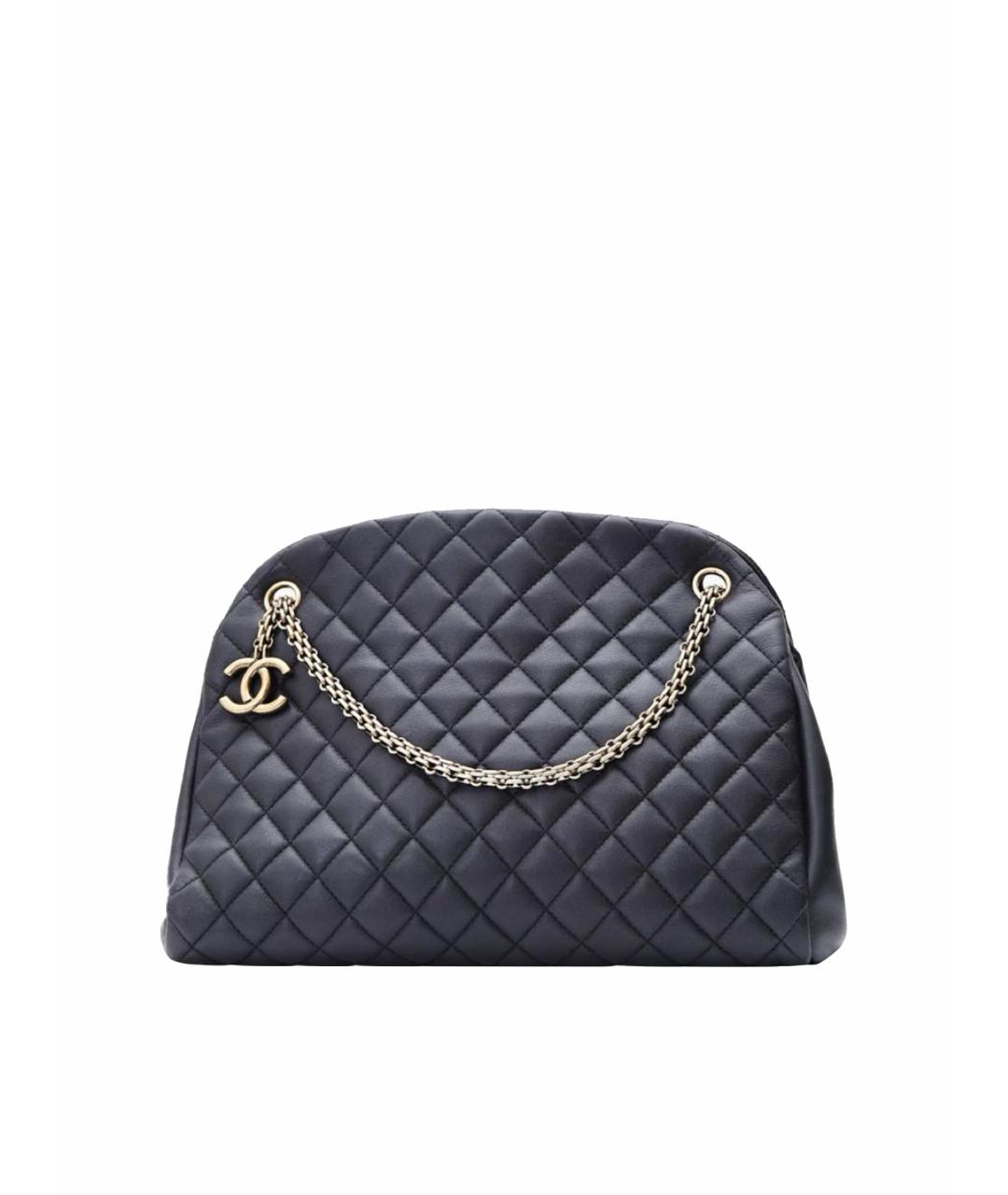 CHANEL Черная кожаная сумка через плечо, фото 1