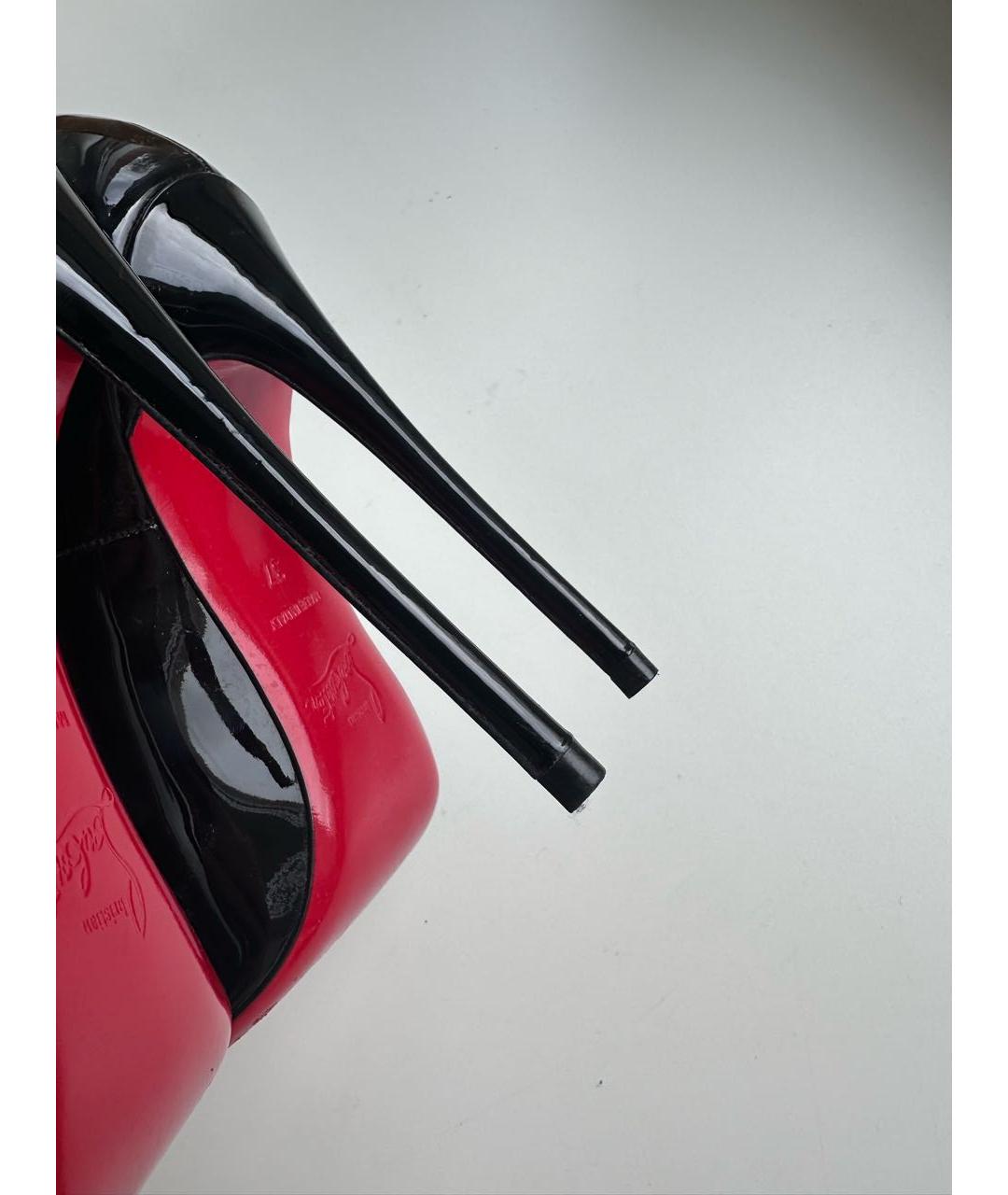 CHRISTIAN LOUBOUTIN Черные кожаные туфли, фото 7