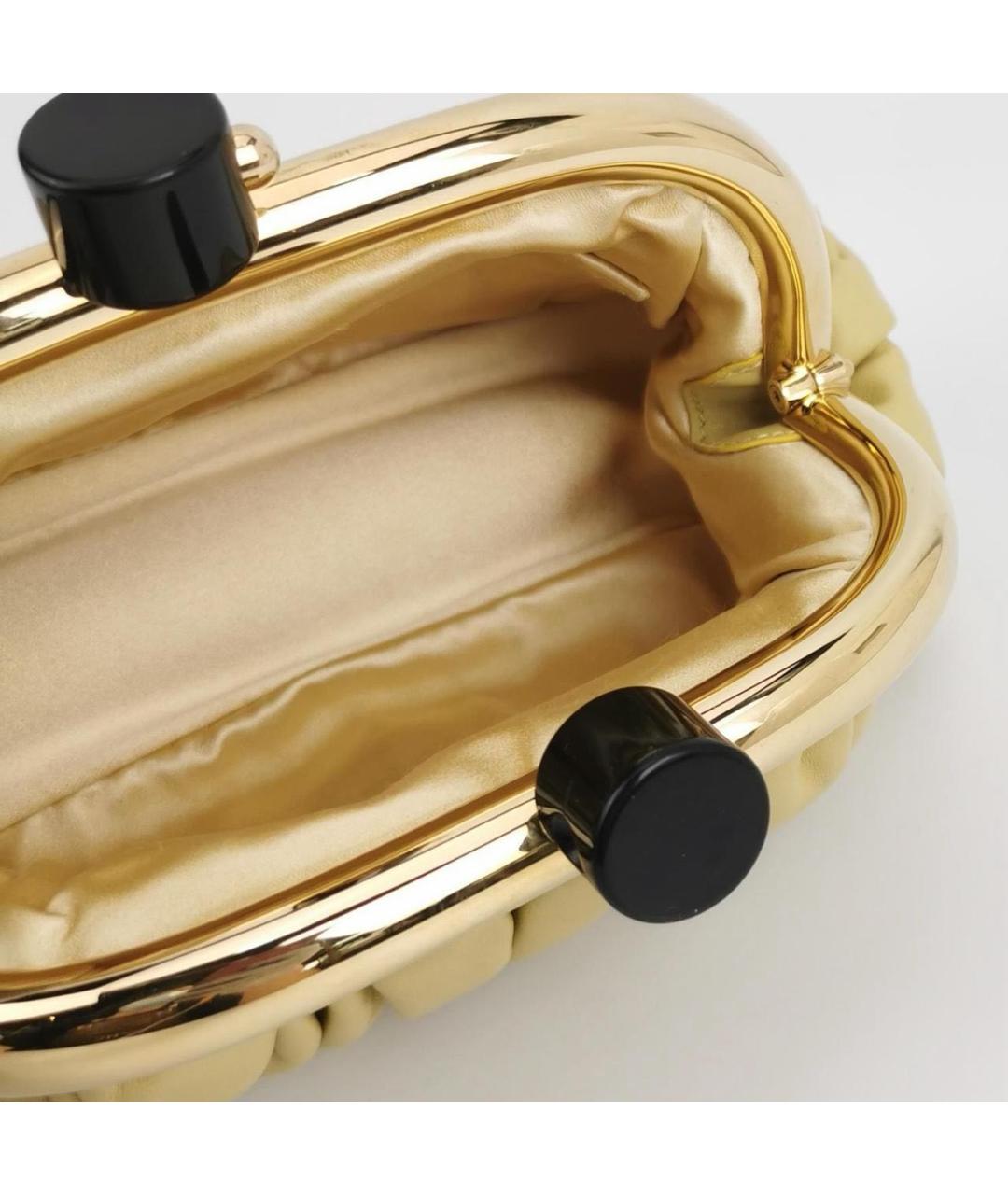 MIU MIU Желтая кожаная сумка через плечо, фото 4