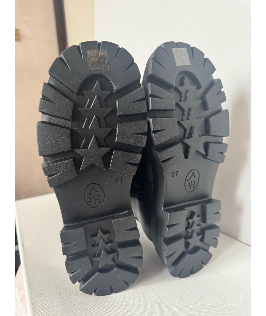 ASH Черные кожаные сапоги, фото 6