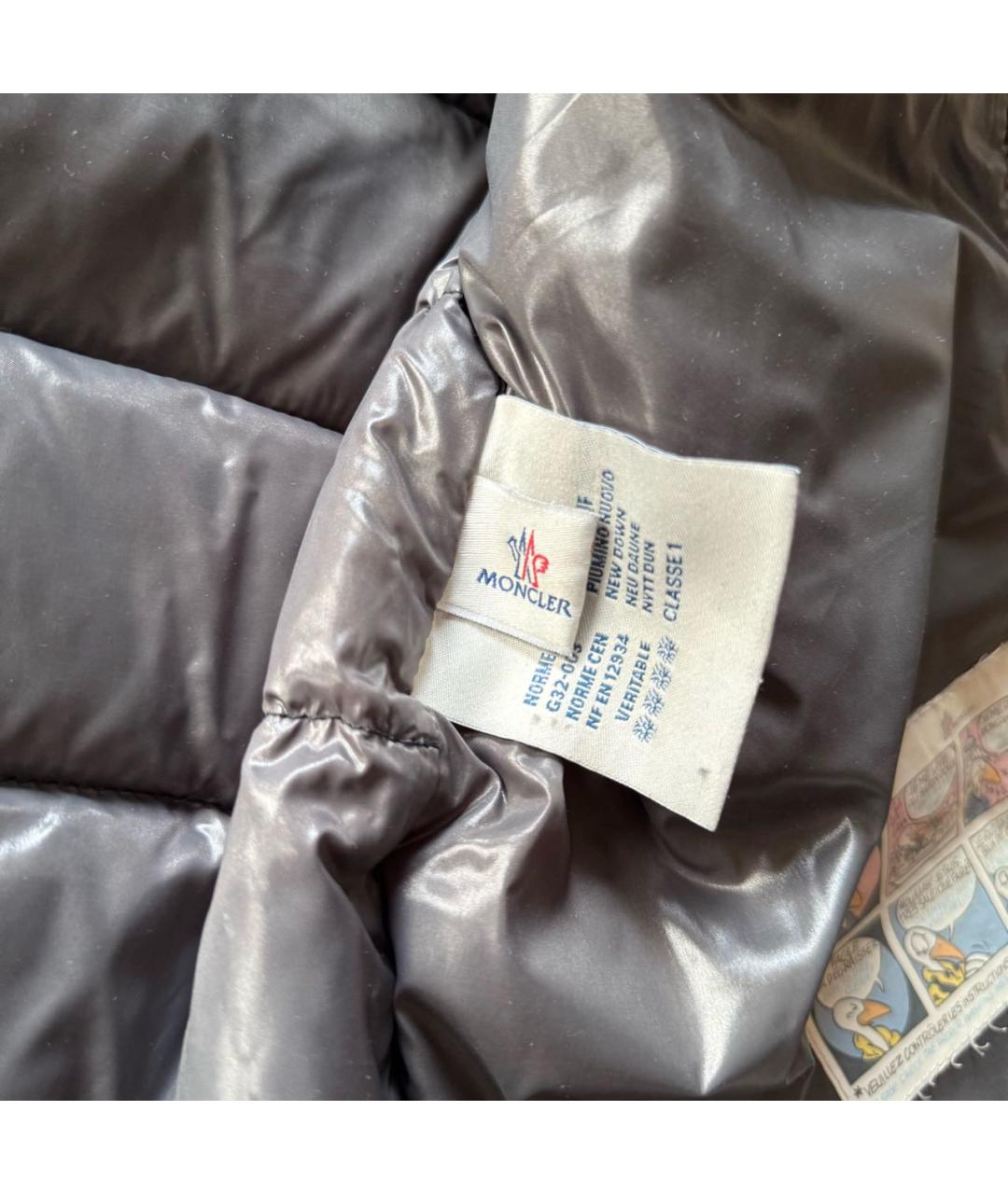 MONCLER Черный пуховик, фото 5