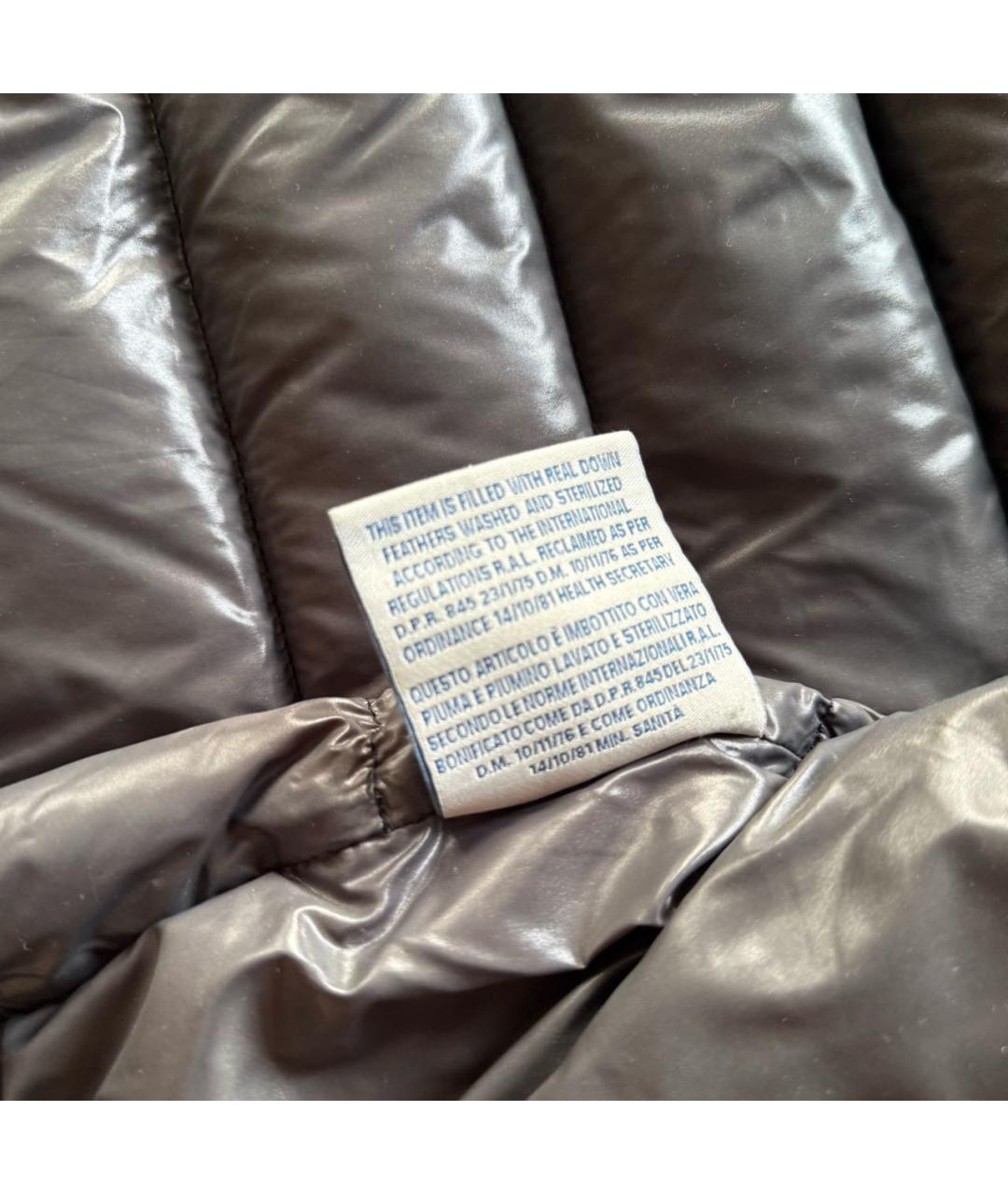 MONCLER Черный пуховик, фото 6