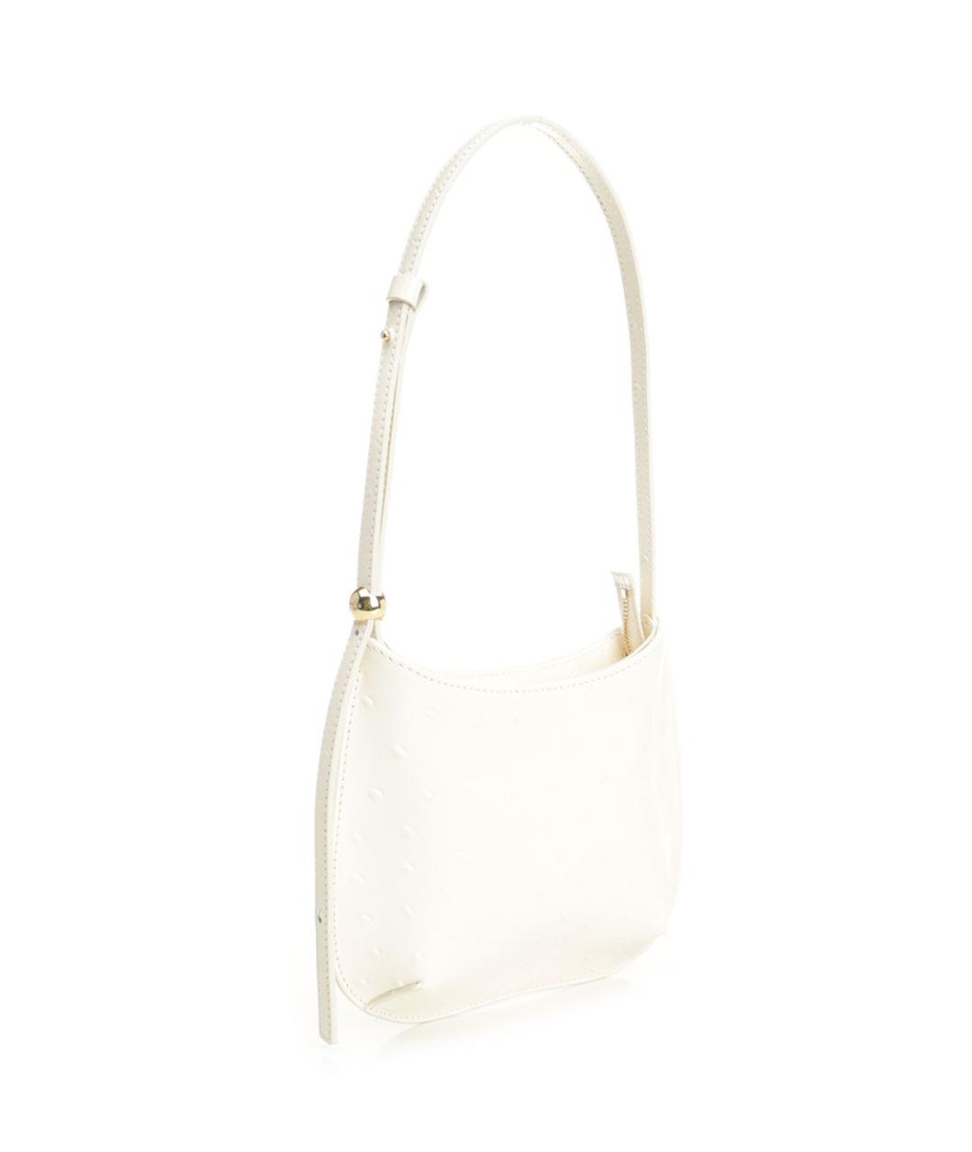 JACQUEMUS Белая кожаная сумка через плечо, фото 2