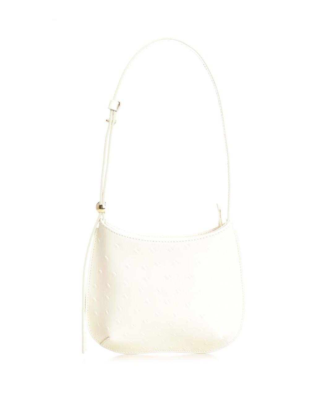 JACQUEMUS Белая кожаная сумка через плечо, фото 1