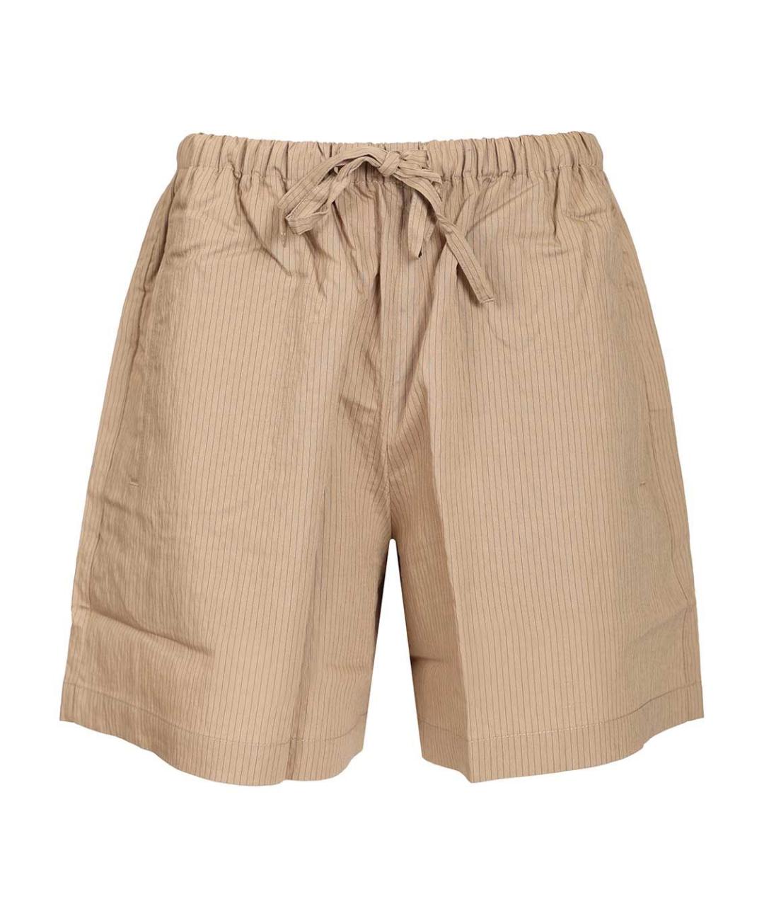 MAISON KITSUNE Бежевые полиамидовые шорты, фото 1