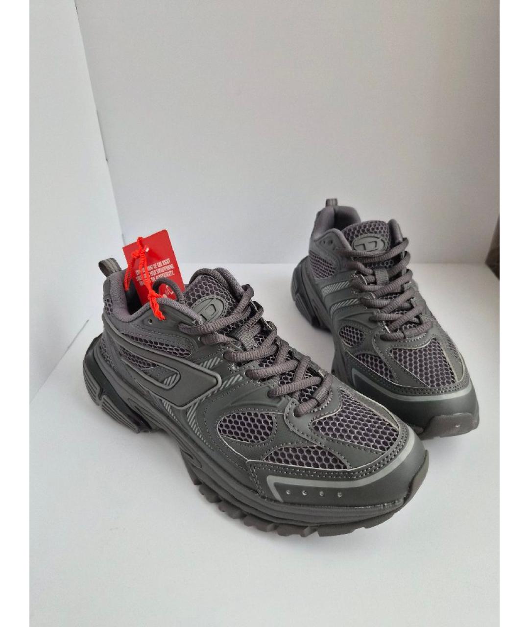 DIESEL Черные текстильные кроссовки, фото 5