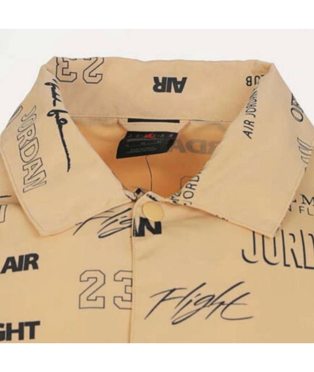 JORDAN Золотая полиэстеровая куртка, фото 3