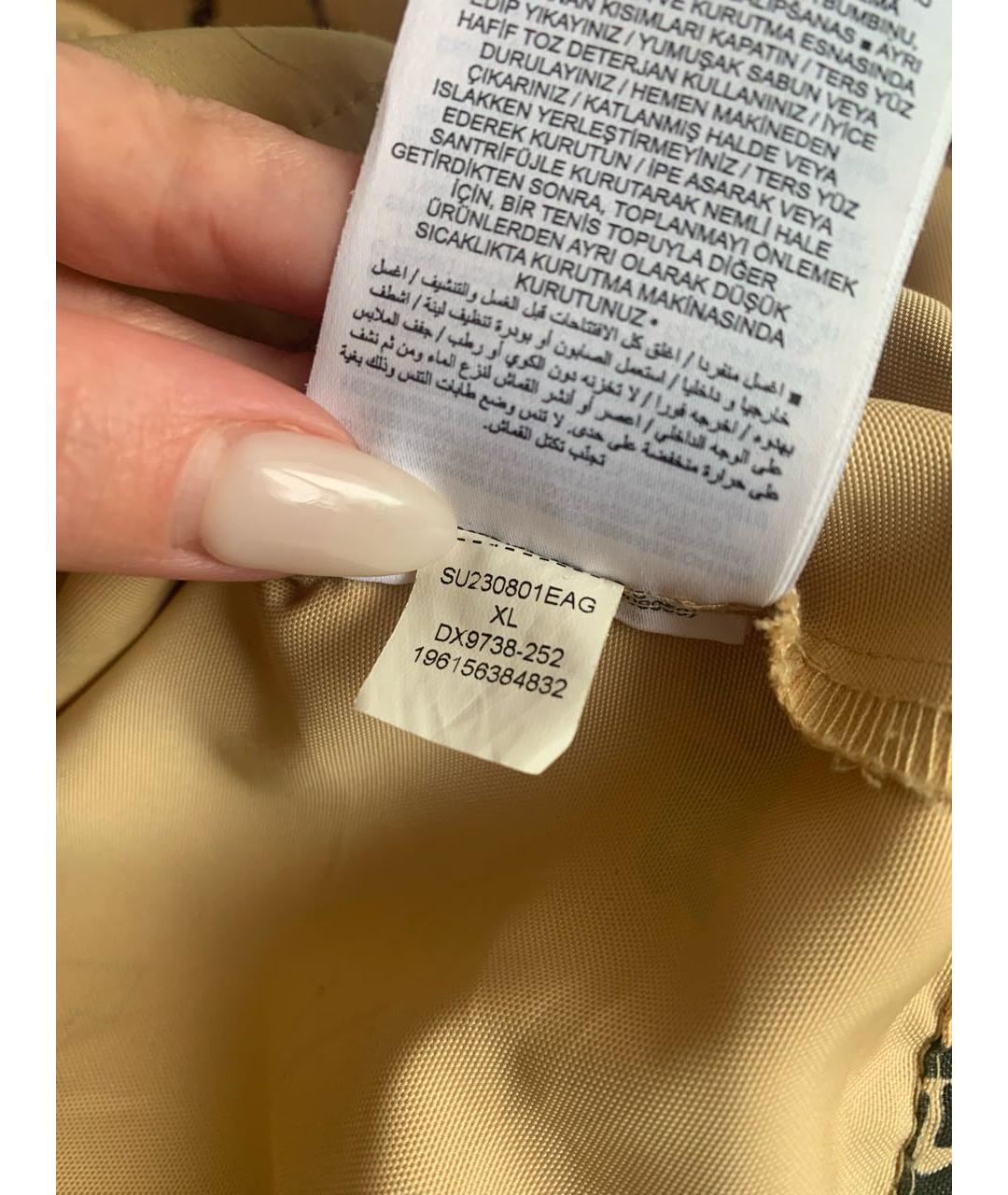 JORDAN Золотая полиэстеровая куртка, фото 5