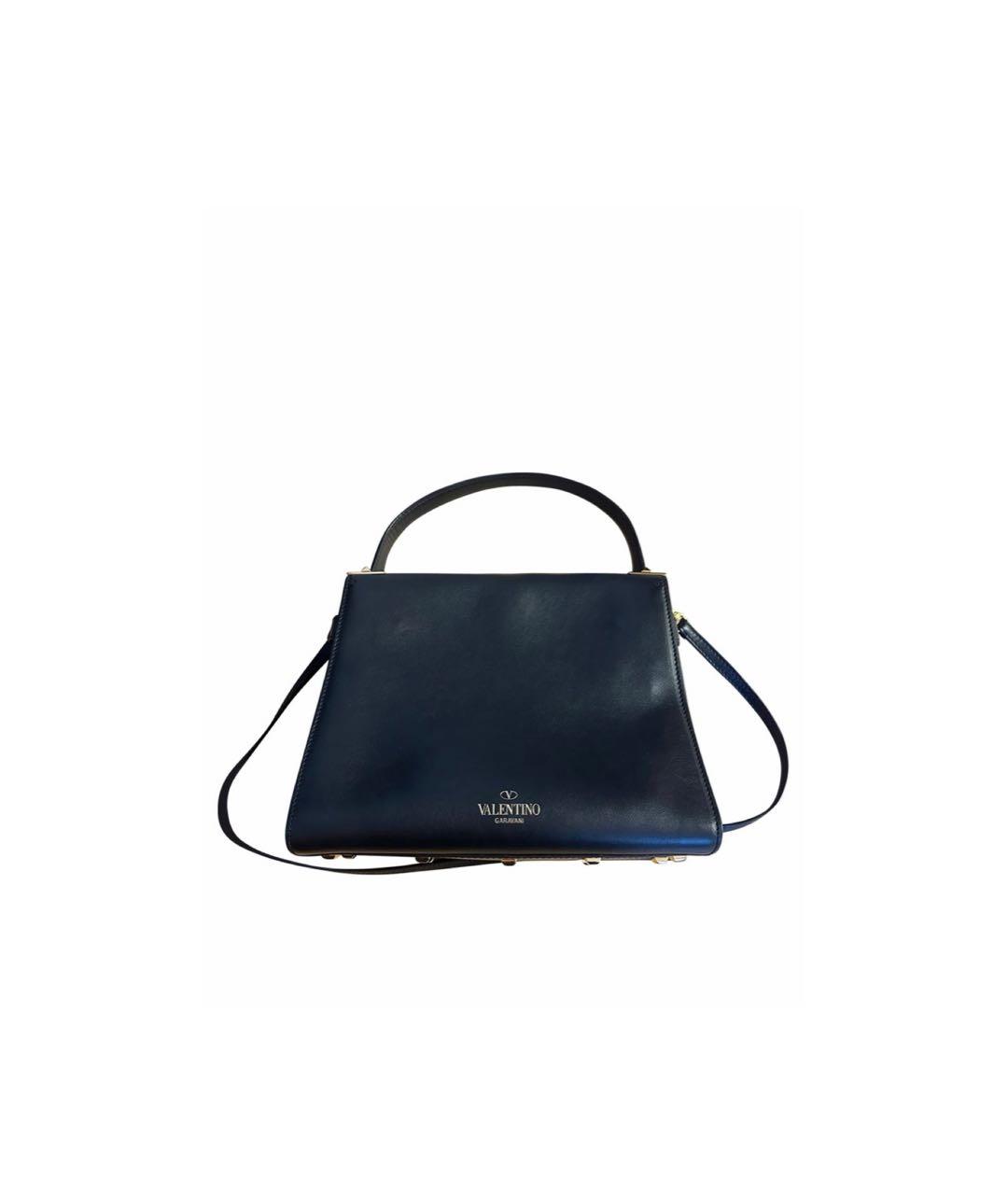 VALENTINO Черная кожаная сумка через плечо, фото 8