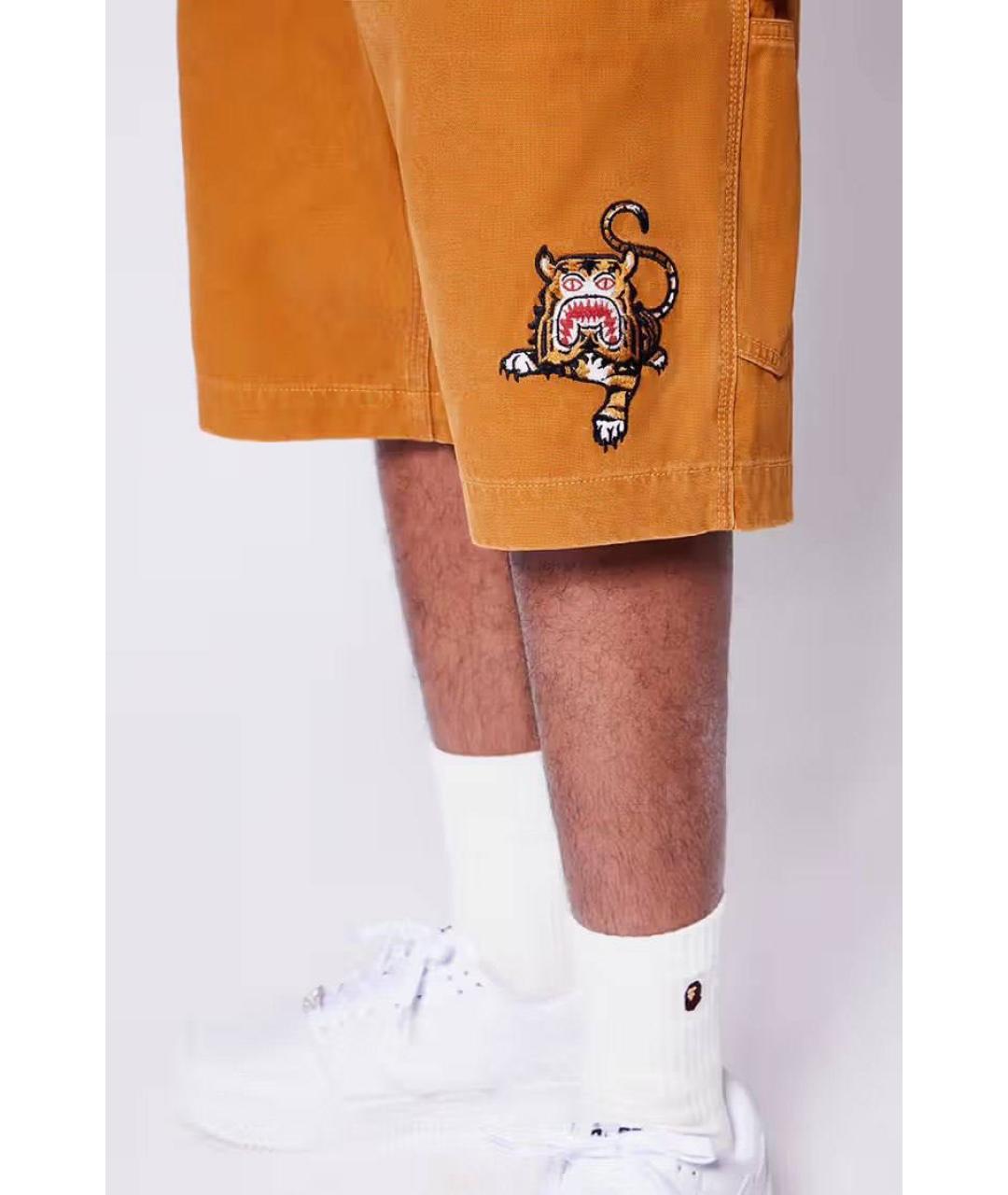 BAPE Коричневые хлопковые шорты, фото 3