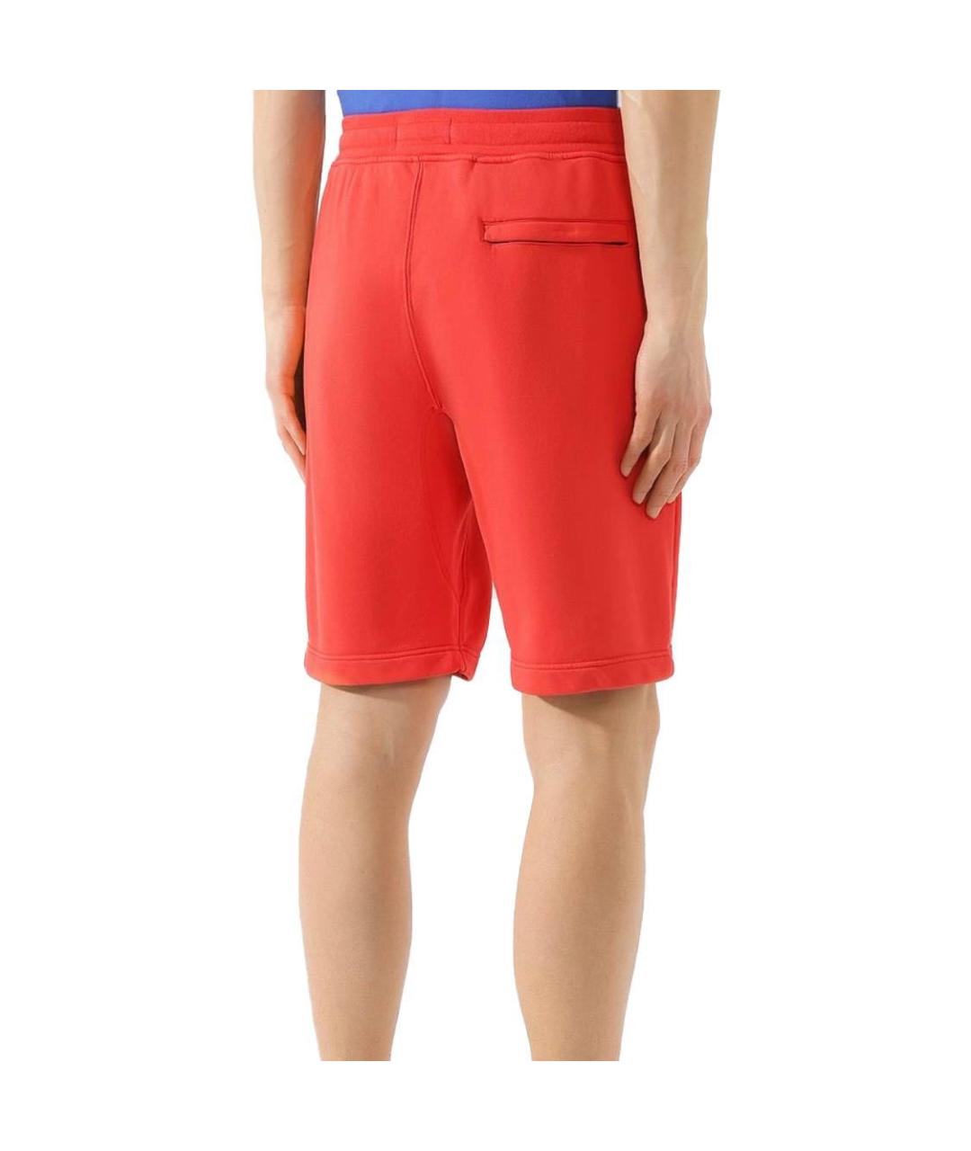 STONE ISLAND Красные хлопковые шорты, фото 3