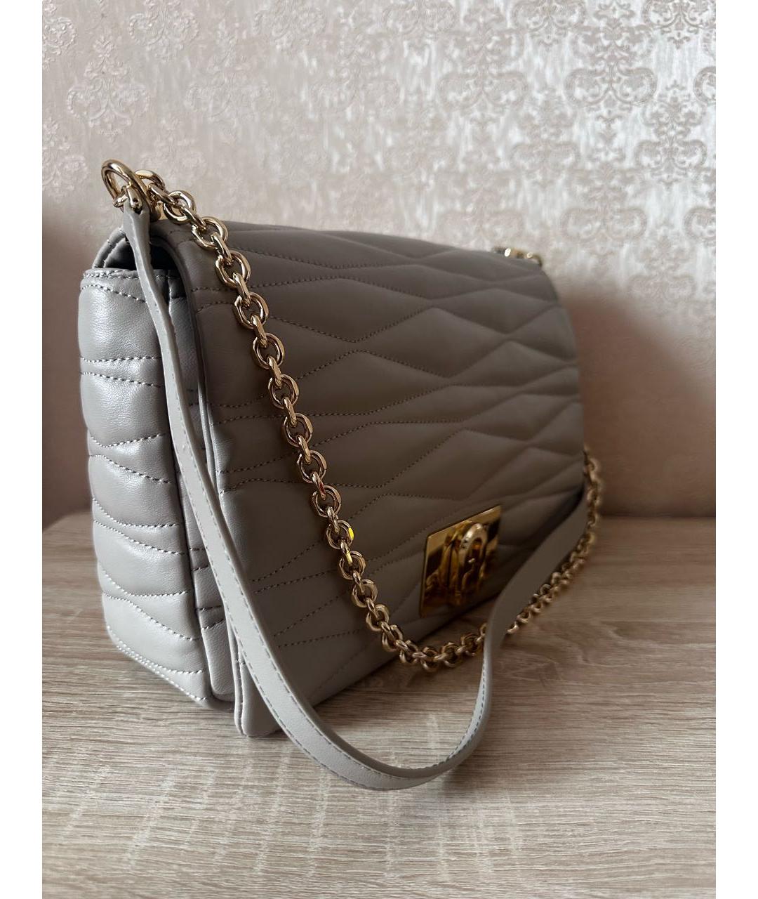 FURLA Бежевая кожаная сумка через плечо, фото 2