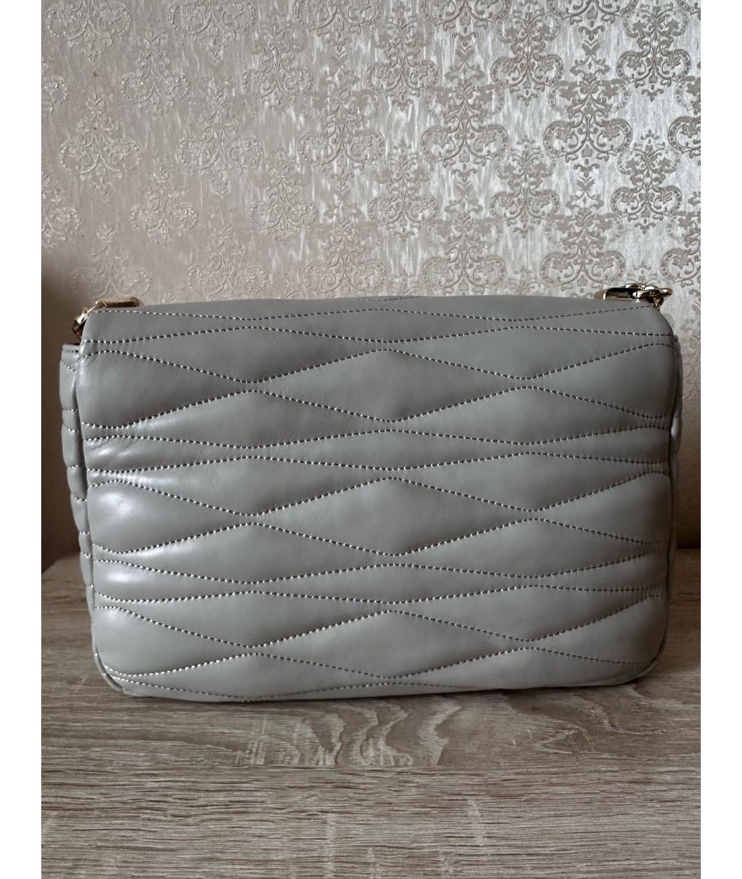 FURLA Бежевая кожаная сумка через плечо, фото 3