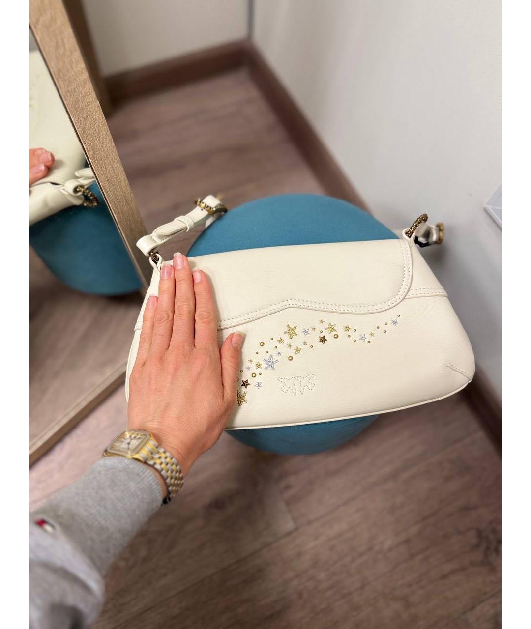 PINKO Белая сумка через плечо, фото 5