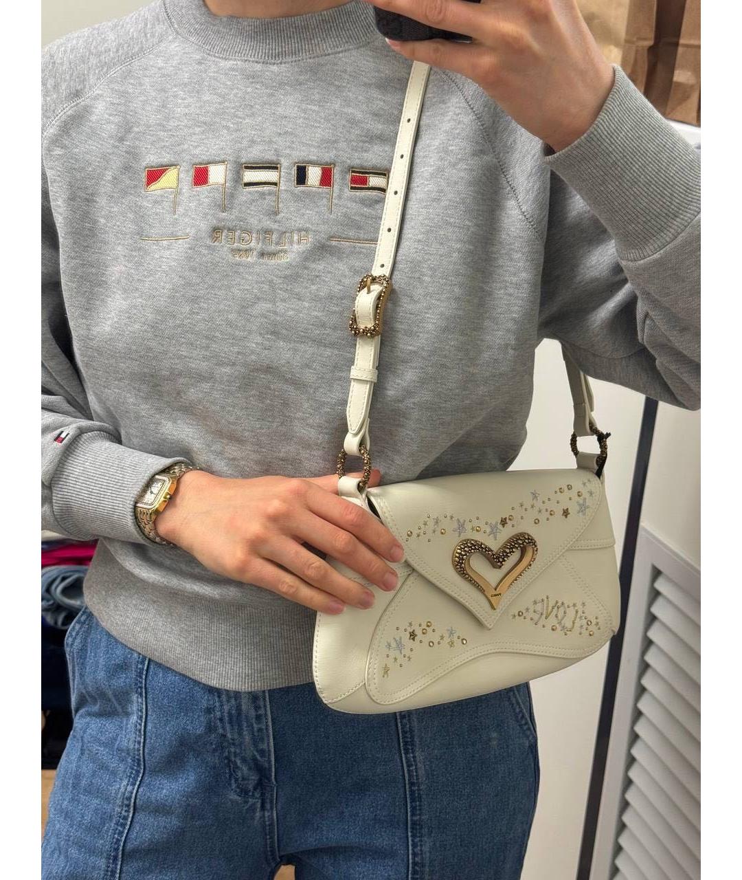 PINKO Белая сумка через плечо, фото 2