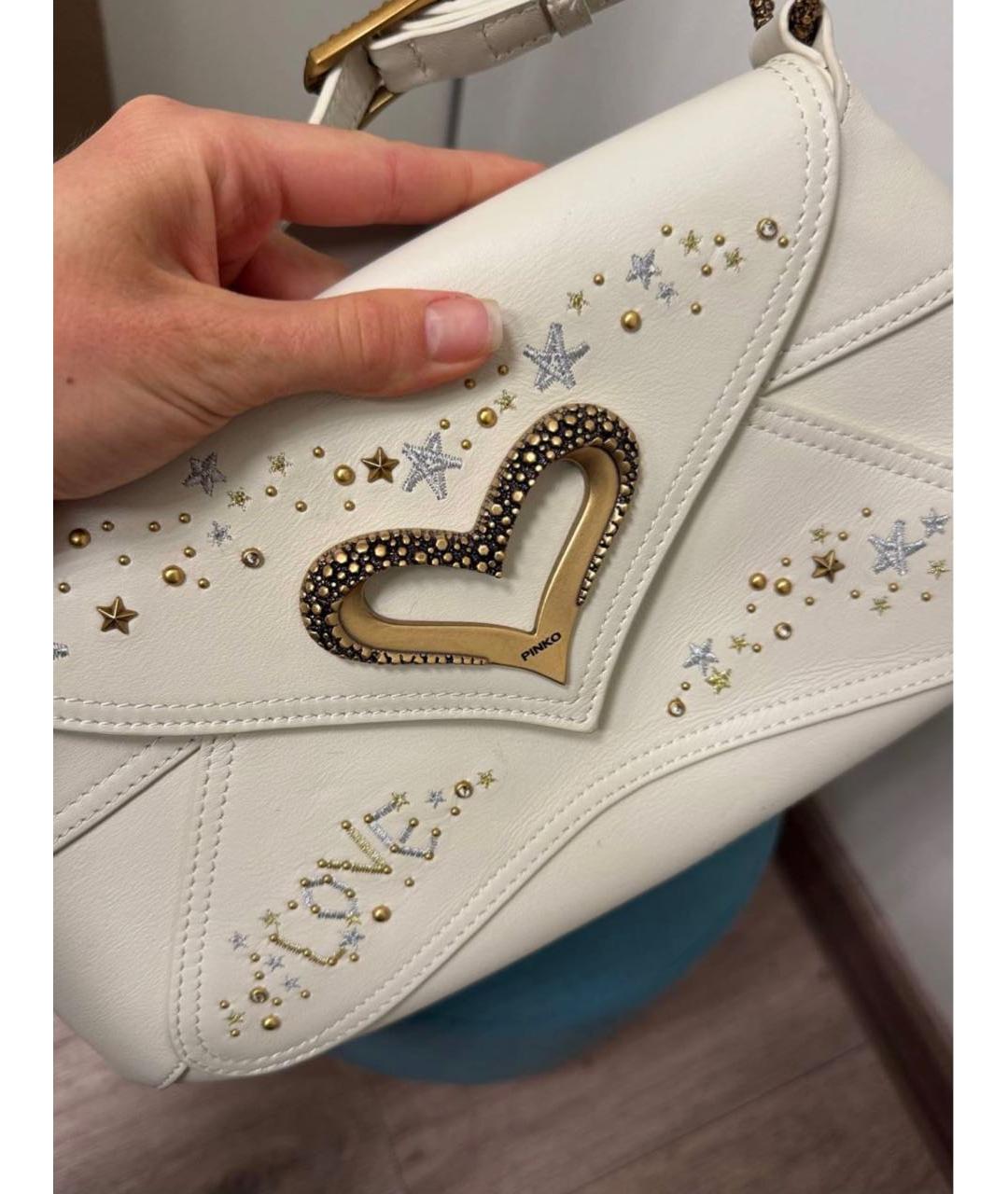 PINKO Белая сумка через плечо, фото 7