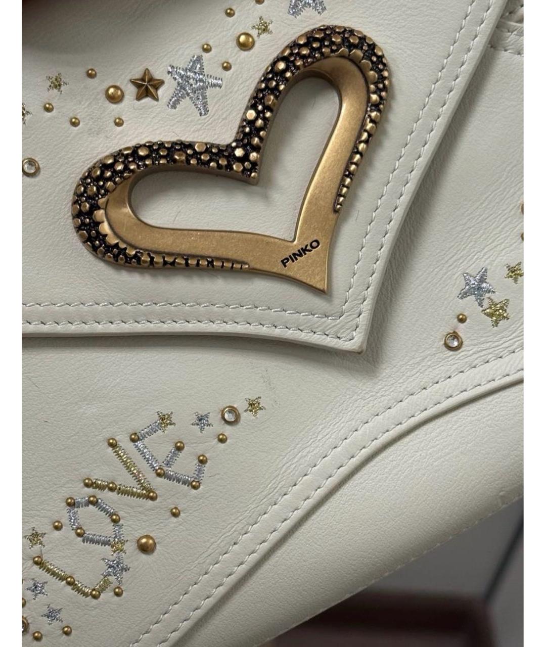 PINKO Белая сумка через плечо, фото 8