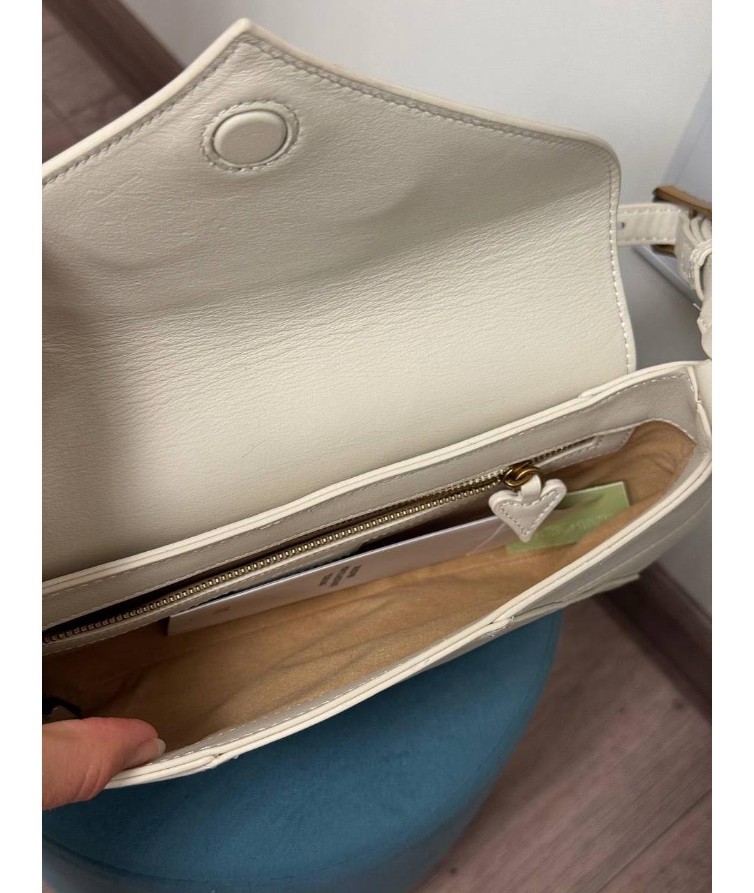 PINKO Белая сумка через плечо, фото 4