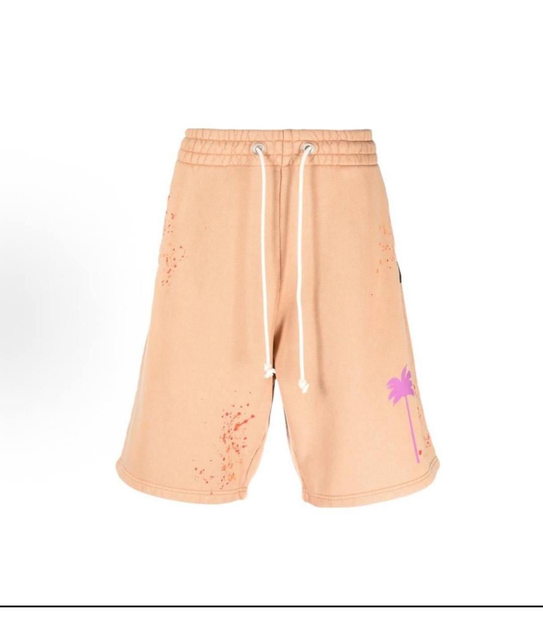 PALM ANGELS Оранжевое хлопковые шорты, фото 4