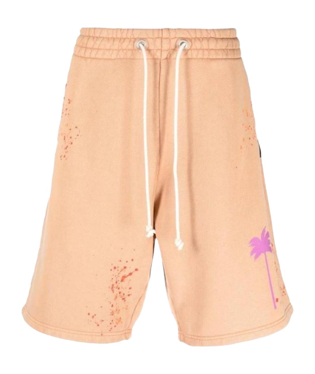 PALM ANGELS Оранжевое хлопковые шорты, фото 1