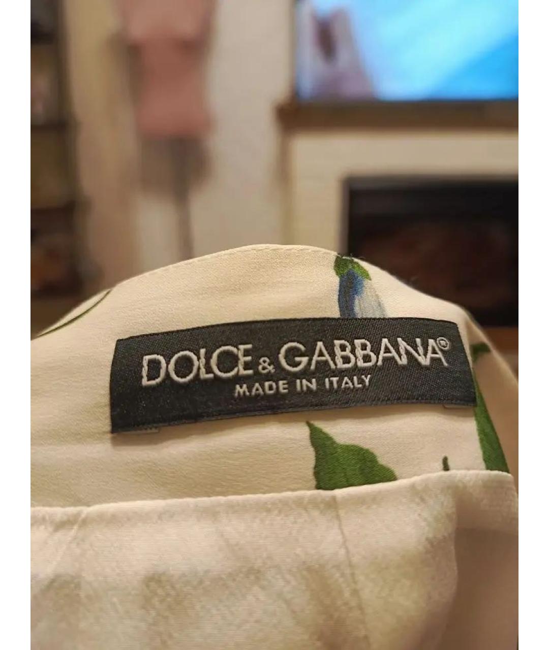 DOLCE&GABBANA Мульти вискозная юбка миди, фото 3