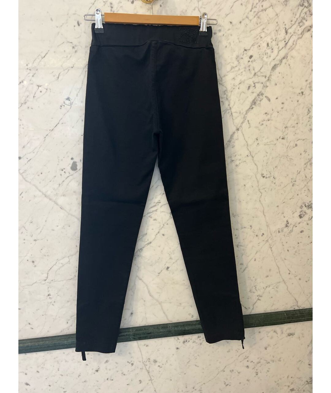 ERMANNO SCERVINO Черные хлопковые брюки узкие, фото 2