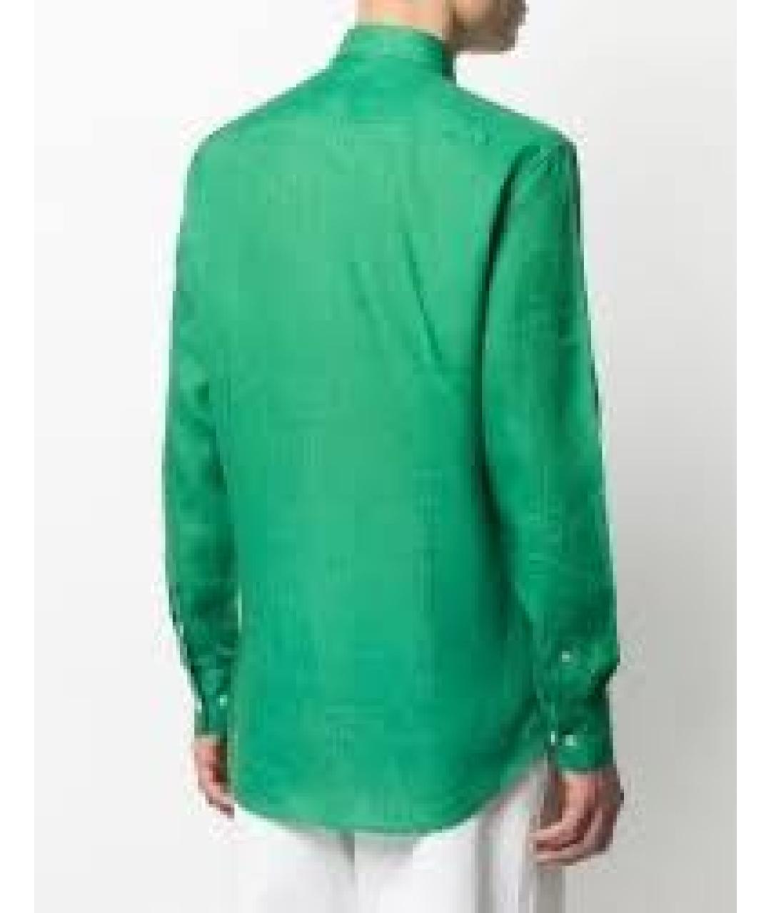 ETRO Зеленая льняная кэжуал рубашка, фото 3